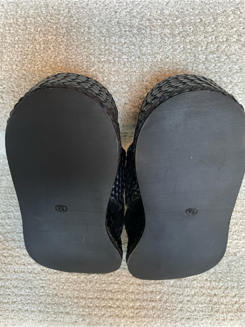 Seychelles Key West Woven Leather Platform Slides Black Sandals Women's Size 9 - Picture 10 of 11
